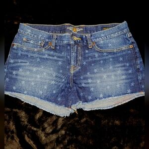 Lucky Brand Blue Jean Shorts Distressed Cut-Offs